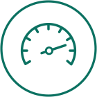 Minimalist speedometer icon
